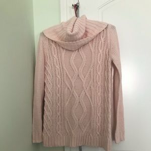 Pink turtle neck sweater